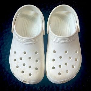 Crocs White Size 3 Youth